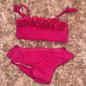 Janie and Jack Pink Kids Swim Bikini